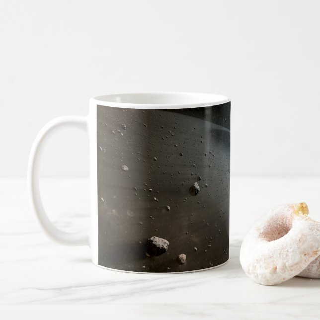 Caneca De Café Um Cinturão Asteroide Em Torno Da Estrela Brilhant (Com Donut)