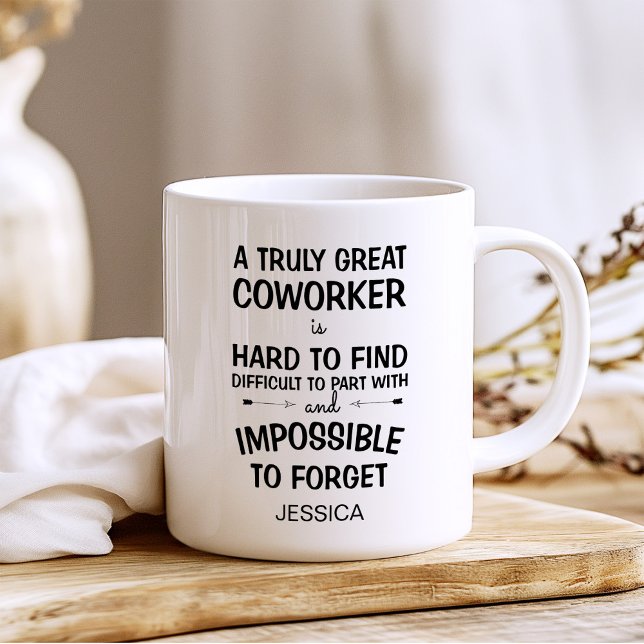 Caneca De Café Um Colaborador Verdadeiramente Excelente com Nome (Criador carregado)
