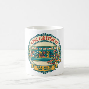 Caneca De Café Um Comprimido Para Cada Mal Camisa de Organizador