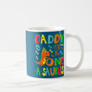 Caneca De Café Um Daddy Saurus 1º Aniversário Dinossauro