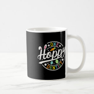 Caneca De Café Um Dentista Hoppy Bunny Ouve Engraçado Dia de Pásc