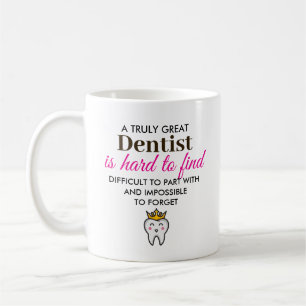 Caneca De Café Um Dentista Verdadeiramente Excelente - Nome Perso