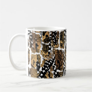 Caneca De Café Um desenho abstrato que transforma uma pele animal