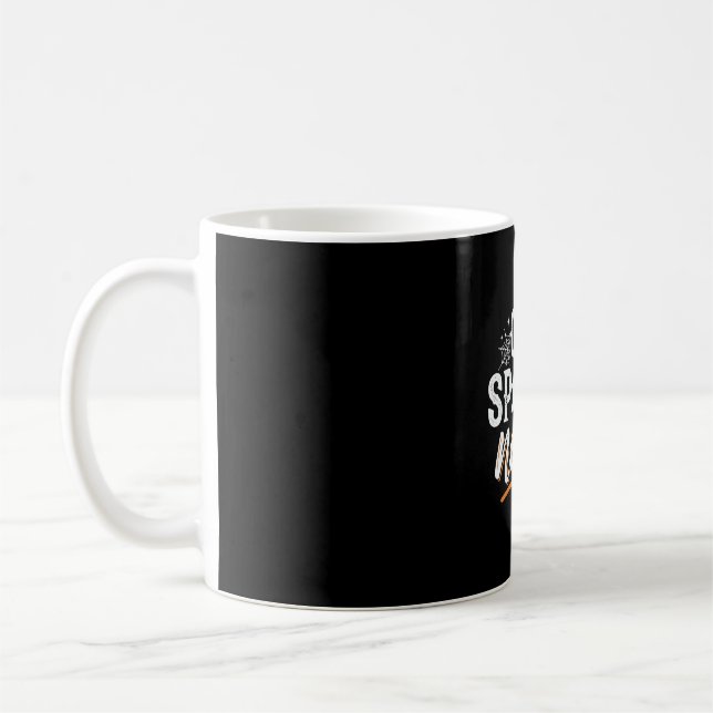 Caneca De Café Um Design de Fantasma de Halloween da Nana Assusta (Esquerda)