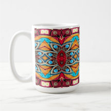 Um design tradicional clássico colorido único
