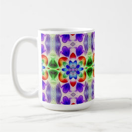 Caneca De Café Um design tradicional clássico colorido único de c