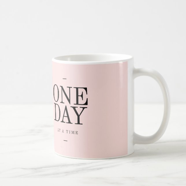 Caneca De Café Um Dia Cita Mugs Rosa Dom Encorajar Doença (Direita)