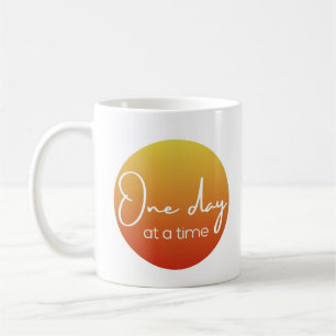 Caneca De Café Um dia de cada vez Sobriety Mug