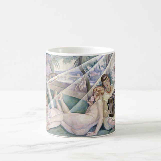 Caneca De Café Um Dia de Verão (Mulheres Bonitas no Sol) (Centro)