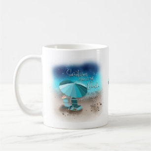 Caneca De Café Um Dia Na Praia