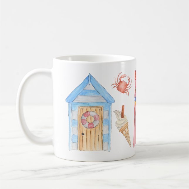 Caneca De Café Um dia no beira-mar (Esquerda)