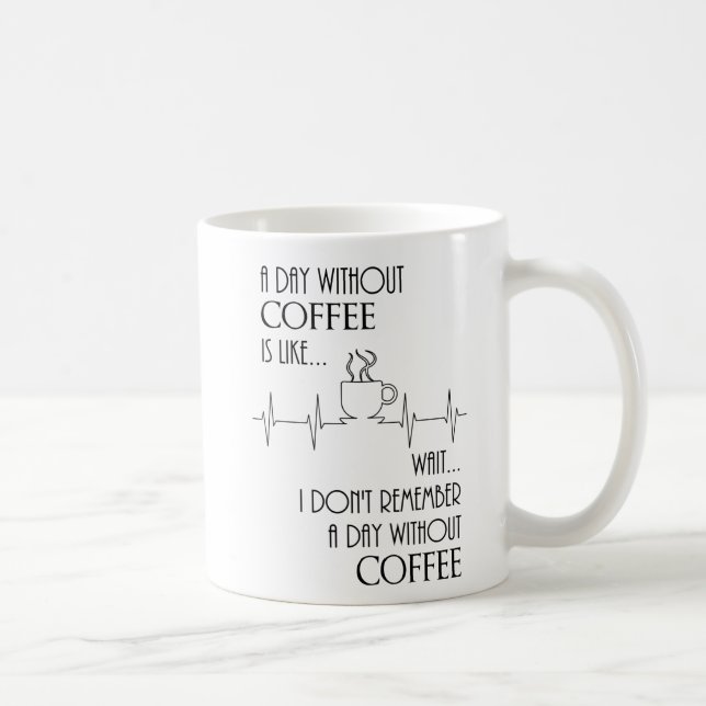 Caneca De Café Um Dia Sem Café, Espera....  (Direita)