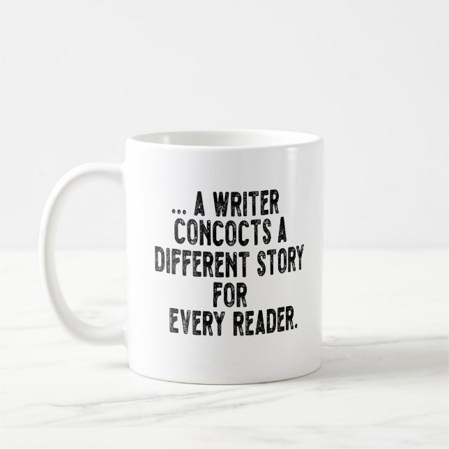 Caneca De Café um escritor inventa uma história diferente para ca (Esquerda)