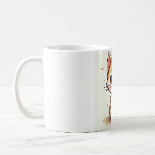 Caneca De Café um gato bonito (Esquerda)