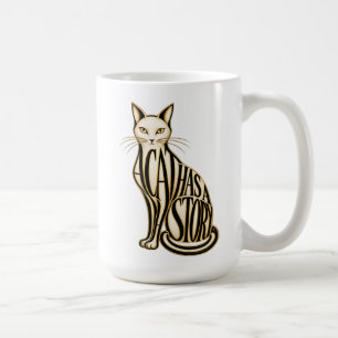 Caneca De Café Um Gato com uma História