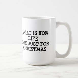 Caneca De Café Um gato realiza-se para a vida, não apenas para o