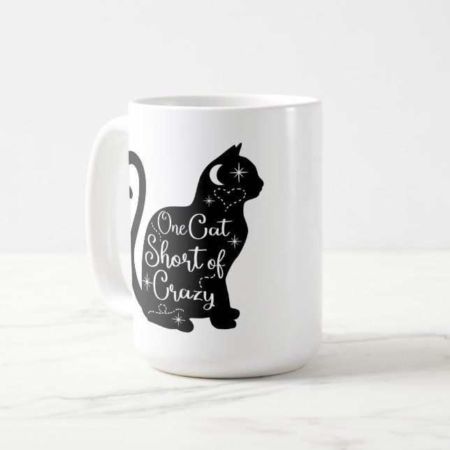 Caneca De Café Um Gato Sem Loucura | Cat On (Frente Esquerda)