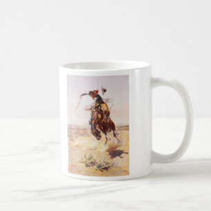 Caneca De Café Um Hoss mau por Charles Marion Russell em 1904