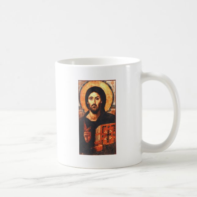 Caneca De Café Um ícone do século VI de Jesus (Direita)