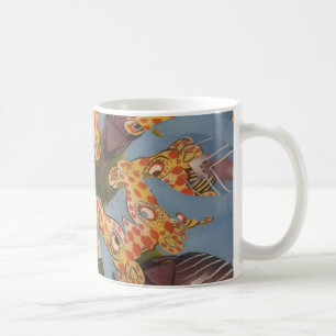 Caneca De Café Um incrível e engraçado padrão de girafa africana