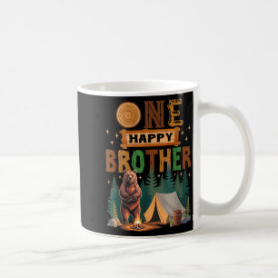 Caneca De Café Um Irmão Feliz Acampante Urso de Acampamento de 1º