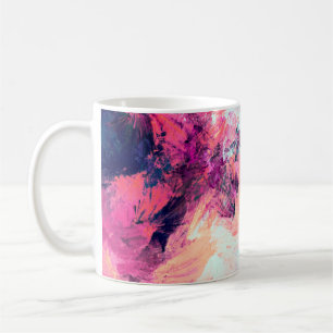 Caneca De Café Um lindo padrão futurista de multicores frias. Abs