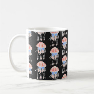 Caneca De Café Um maravilhoso padrão de águas-vivas. B