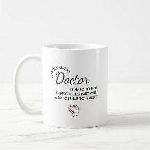 Caneca De Café Um Médico Realmente Ótimo – Nome Personalizado