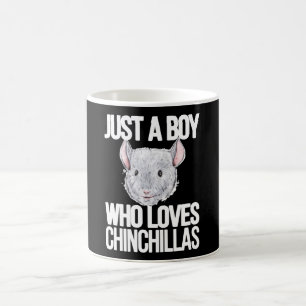 Caneca De Café Um Menino Que Ama Chinchillas Pai Chinchilla Propr
