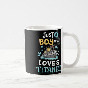 Caneca De Café Um Menino Que Ama O Rms Titanic Navio De Cruzeiro