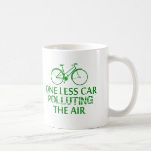Caneca De Café Um menos carro que polui o ar