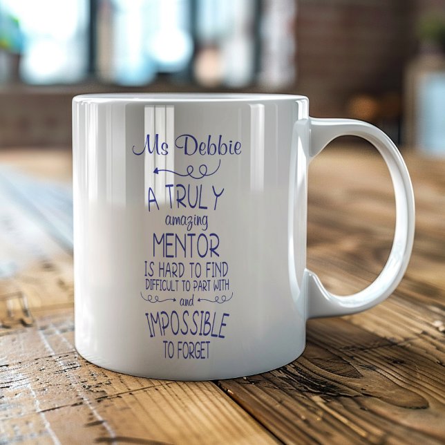 Caneca De Café Um Mentor Realmente Incrível é Difícil de Encontra (Criador carregado)