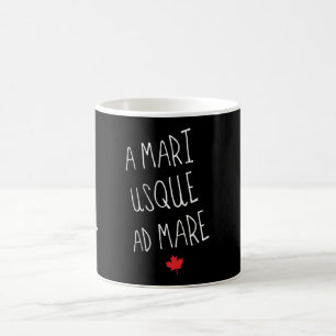 Caneca De Café Um Motto Canadiano Mari Usque Ad Mare