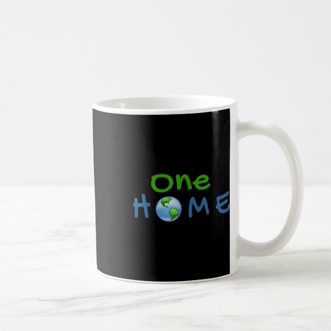 Caneca De Café Um Mundo De Proteção Climática Proteção Ambiental (Direita)