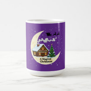Caneca De Café Um Natal Mágico Trenó Caprichoso do Papai Noel