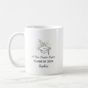 Caneca De Café Um Novo Capítulo Começa Turma de 2026 Personalizad