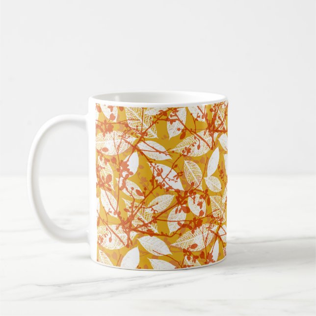 Caneca De Café Um padrão de fundo de colheita sem descontinuidade (Esquerda)