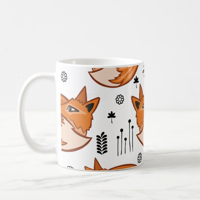 Caneca De Café Um padrão escandinavo sem rumo. Crianças com antec (Esquerda)