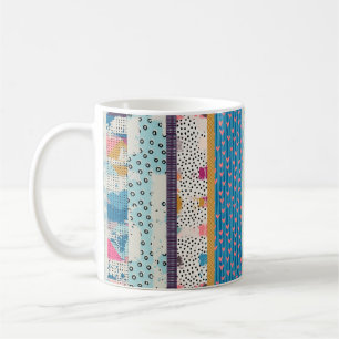 Caneca De Café Um padrão perfeito, azulejos de retalhos.
