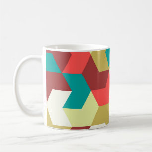 Caneca De Café Um padrão perfeito. Fundo geométrico sem fim