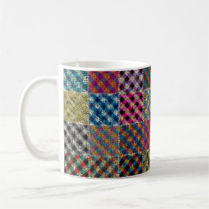 Caneca De Café Um padrão perfeito. Imitação de um padrão de retal