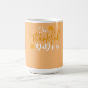 Caneca De Café Um Pai Agradável De Estar Grávida De Ação De Graça