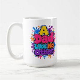 Caneca De Café Um PaiComoNenhumOutroColorido Grafite Dia dos Pais