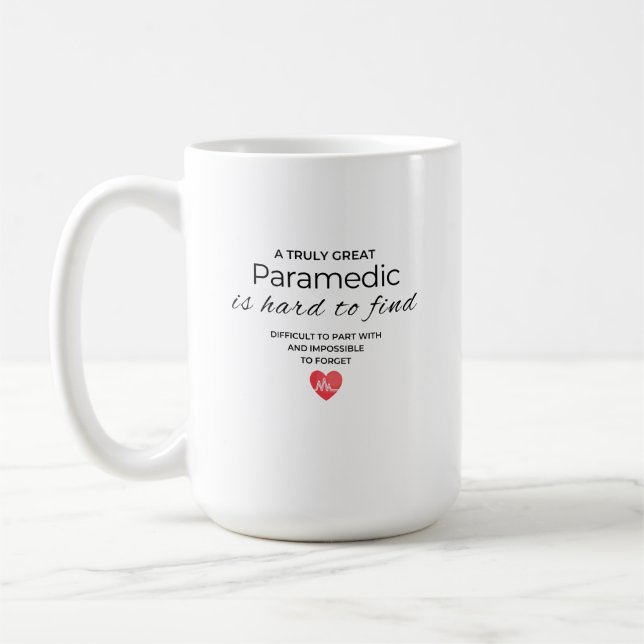 Caneca De Café Um Paramédico Realmente Ótimo é Difícil de Encontr (Esquerda)
