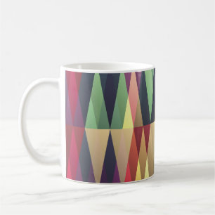 Caneca De Café Um passado sem costura com muitas trianglesstreet,