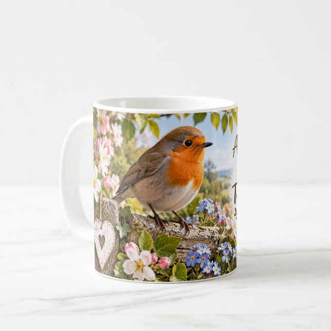Caneca De Café Um Passarinho Me Contou (Frente Esquerda)