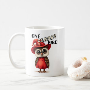 Caneca De Café Um pássaro clássico, presente de amante de coruja
