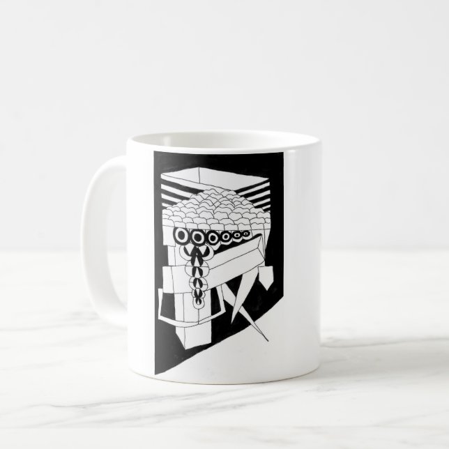 Caneca De Café Um Pé Para Fora (Frente Esquerda)