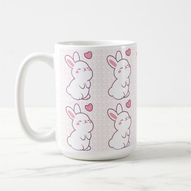 Caneca De Café Um Pequeno Coelho Feito de Sentimentos (Esquerda)