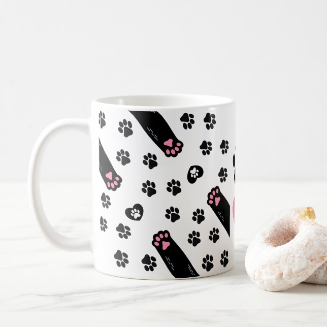 Caneca De Café Um Pets Pets Pover (Com Donut)
